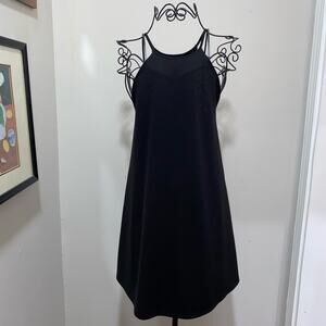 Forever 21 Dress SIZE SMALL Black Halter Style Mini Length Lightweight  LBD